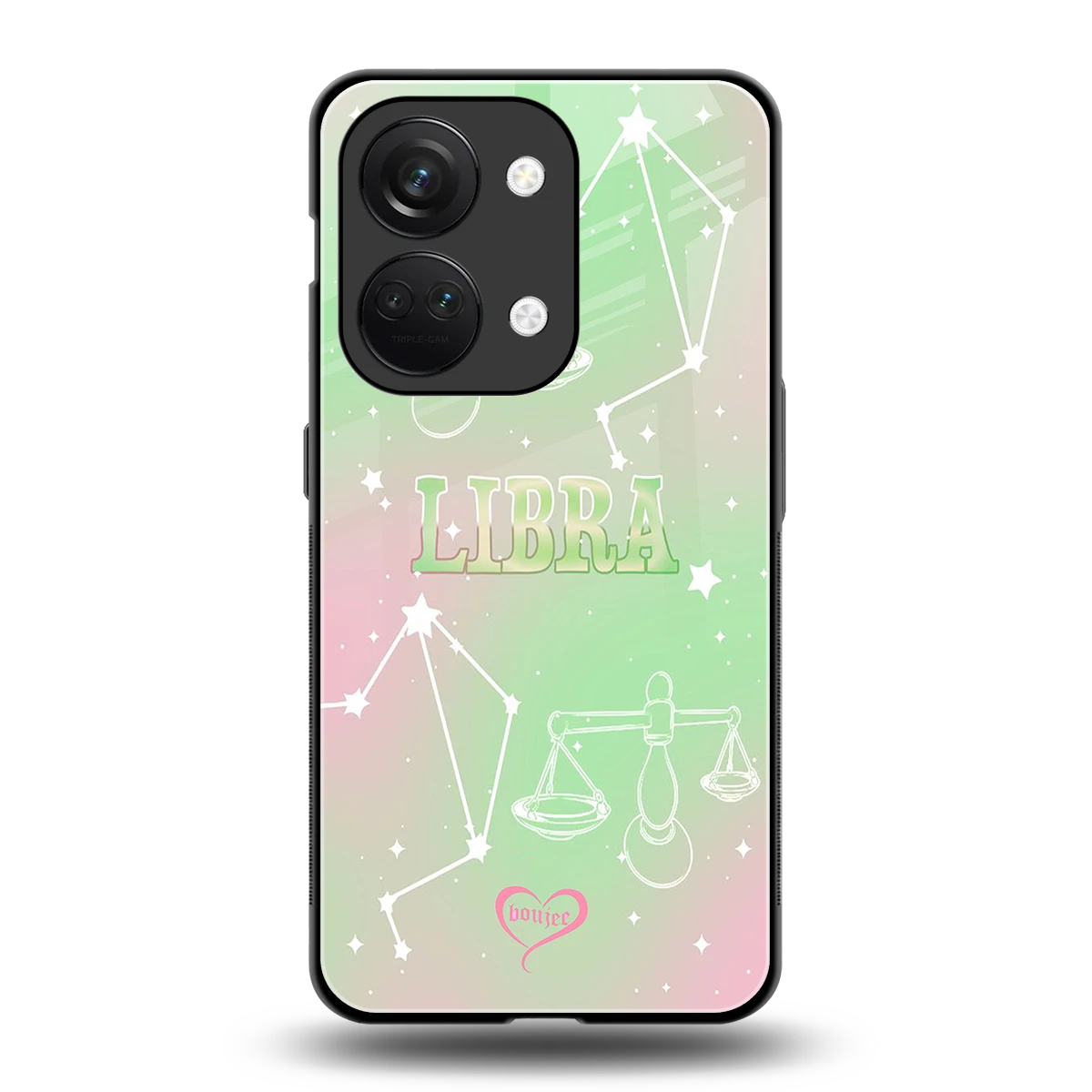 Libra Aura back phone cover | glass case for oneplus nord 3