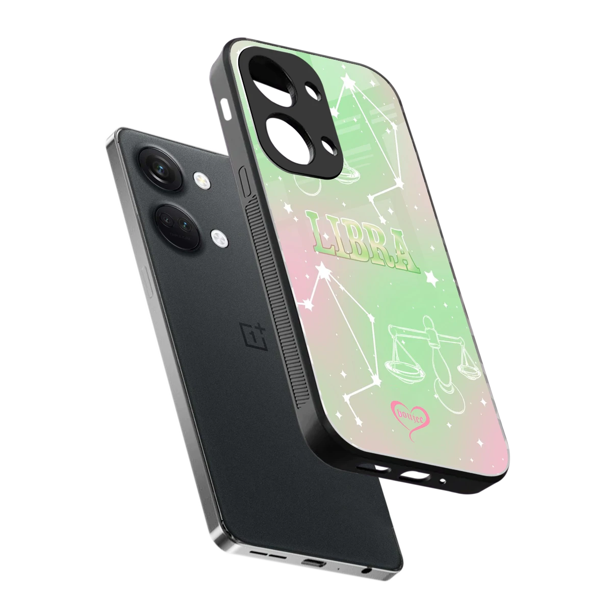 Libra Aura sleek oneplus nord 3 cover with tempered glass back and TPU edges