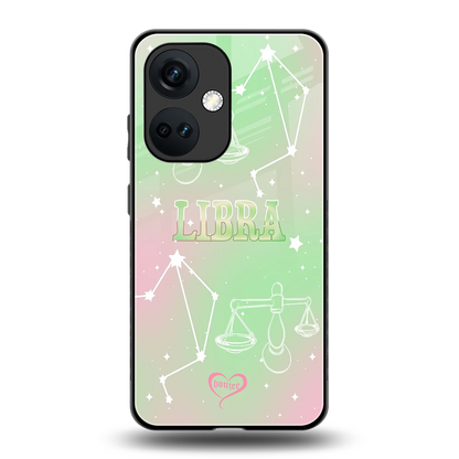 Libra Aura back phone cover | glass case for oneplus nord ce 3