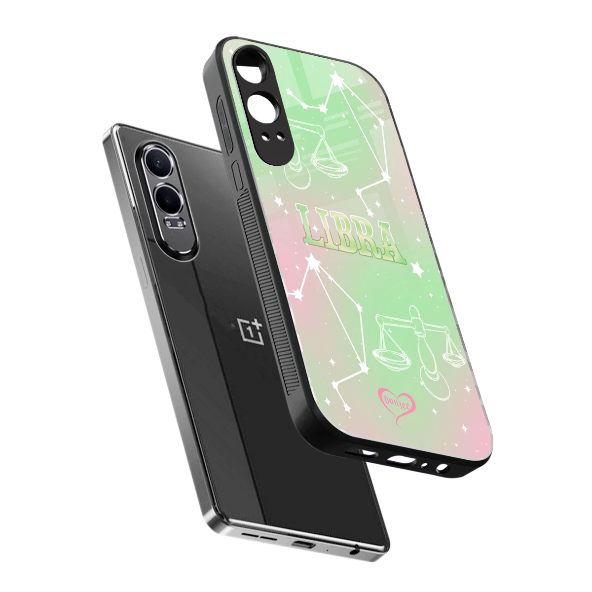 Libra Aura sleek oneplus nord ce 4 lite cover with tempered glass back and TPU edges
