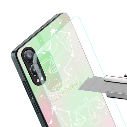 Libra Aura stylish phone case for oneplus nord ce 4 lite | glossy glass and slim fit
