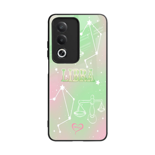 Libra Aura back phone cover | glass case for oppo a3 pro