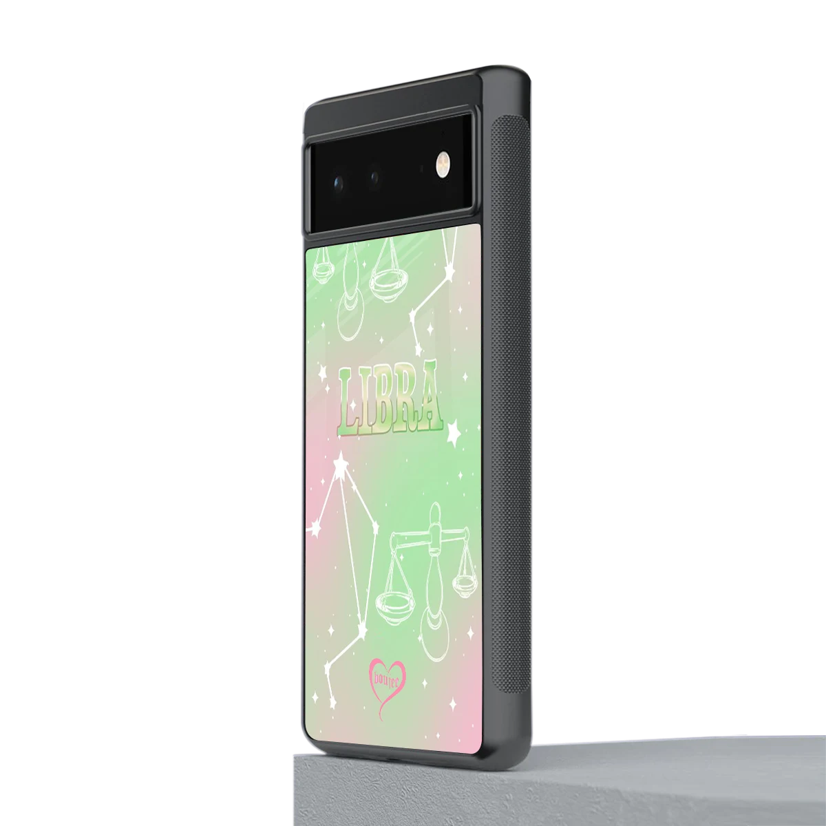 Libra Aura stylish phone case for google pixel 6 | glossy glass and slim fit