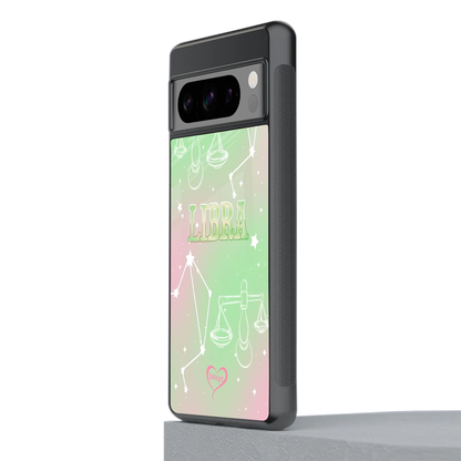 Libra Aura stylish phone case for google pixel 8 pro | glossy glass and slim fit