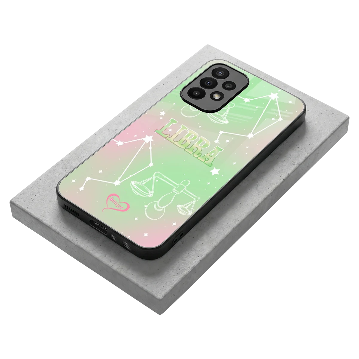 Libra Aura stylish phone case for samsung galaxy a23 | glossy glass and slim fit