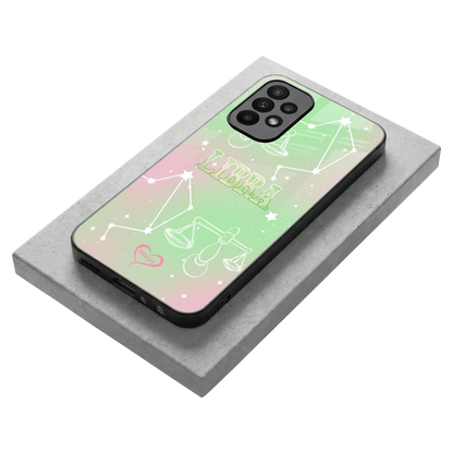 Libra Aura stylish phone case for samsung galaxy a23 | glossy glass and slim fit