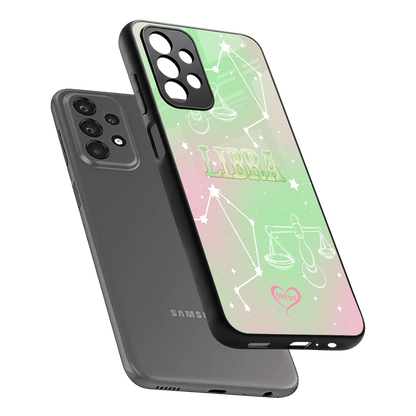 Libra Aura sleek samsung galaxy a23 cover with tempered glass back and TPU edges
