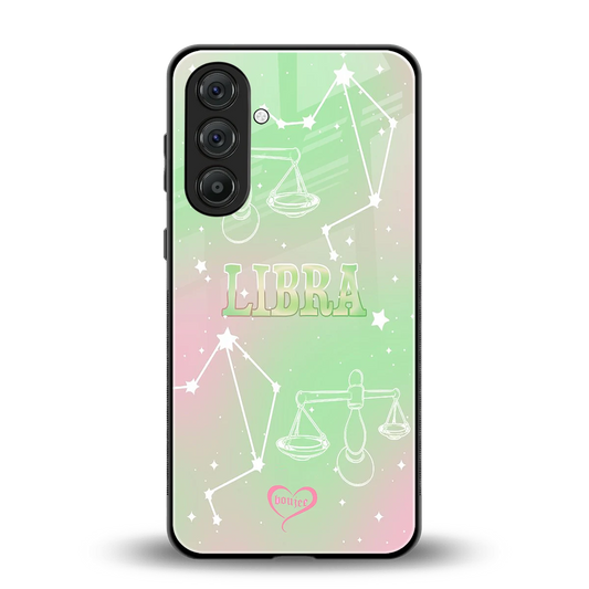 Libra Aura back phone cover | glass case for samsung galaxy m35 5g
