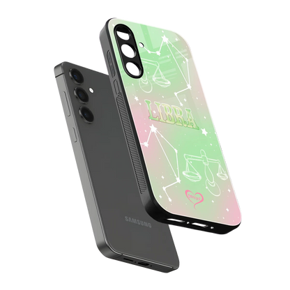 Libra Aura sleek samsung galaxy m35 5g cover with tempered glass back and TPU edges