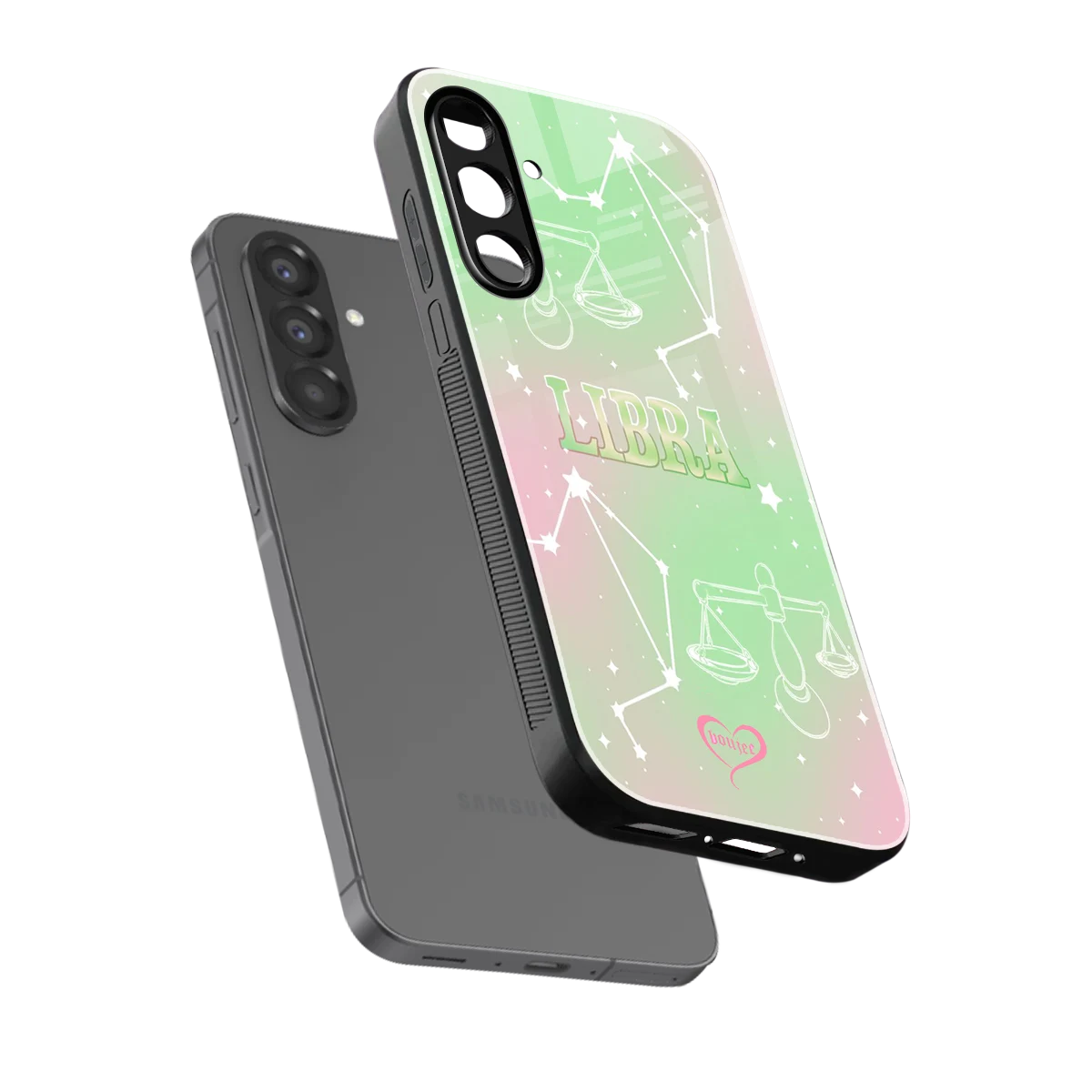 Libra Aura sleek samsung galaxy a36 5g cover with tempered glass back and TPU edges