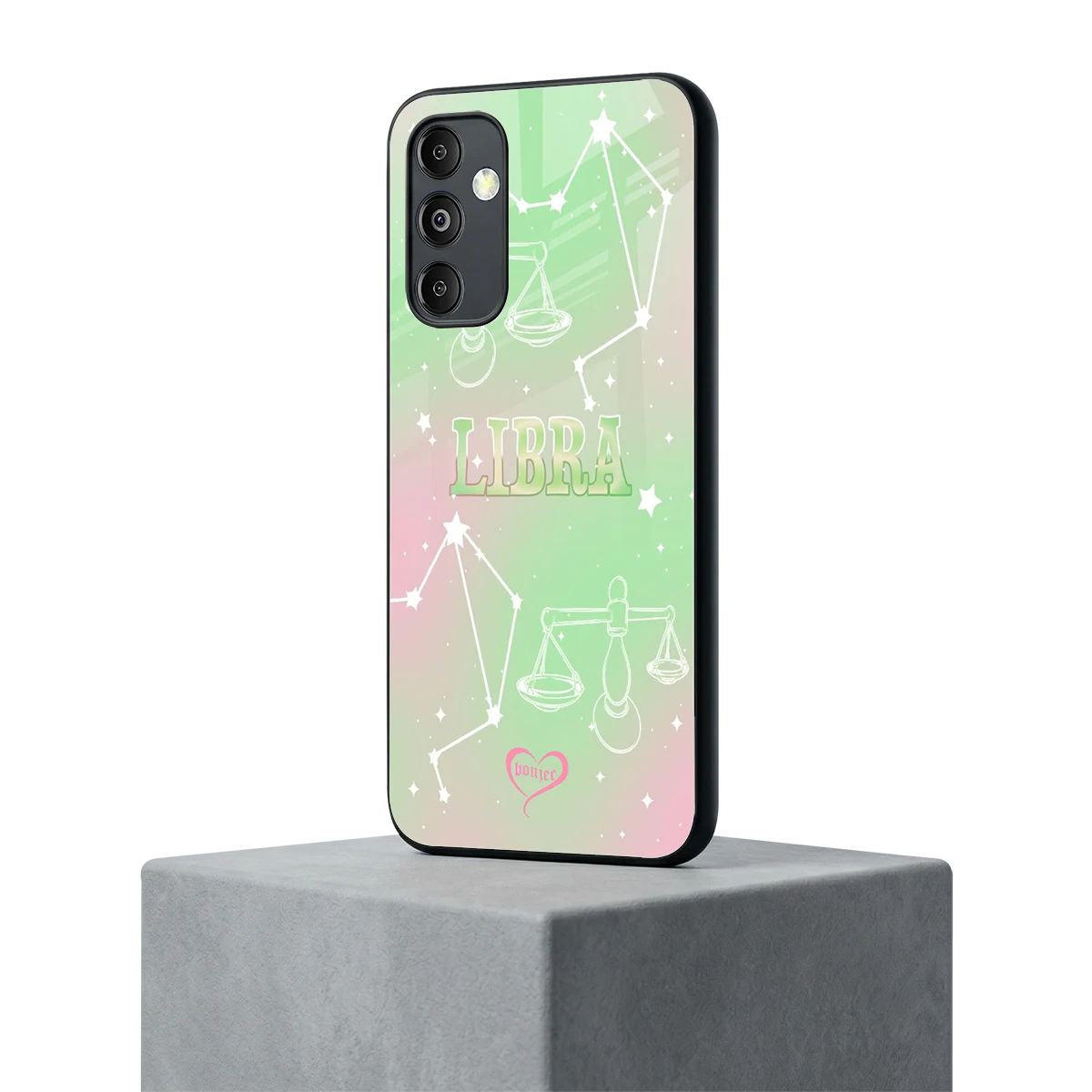 Libra Aura samsung galaxy m14 5g mobile cover | shockproof glass phone case