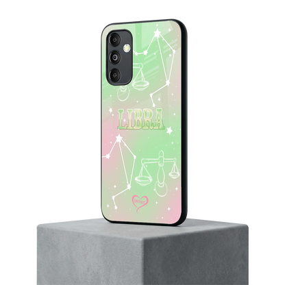 Libra Aura samsung galaxy m14 5g mobile cover | shockproof glass phone case