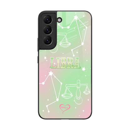 Libra Aura back phone cover | glass case for samsung galaxy s22