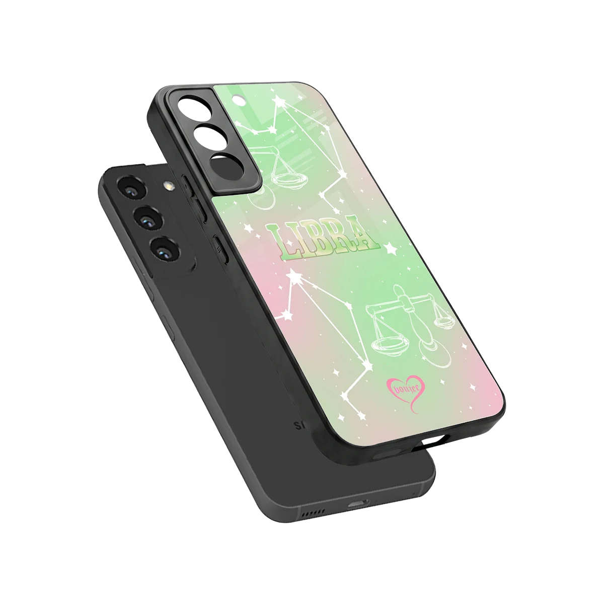 Libra Aura sleek samsung galaxy s22 cover with tempered glass back and TPU edges