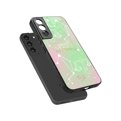 Libra Aura sleek samsung galaxy s22 cover with tempered glass back and TPU edges