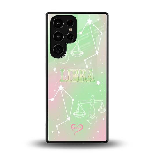 Libra Aura back phone cover | glass case for samsung galaxy s25 ultra