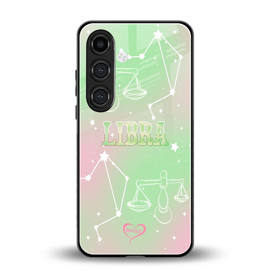 Libra Aura back phone cover | glass case for samsung galaxy s24