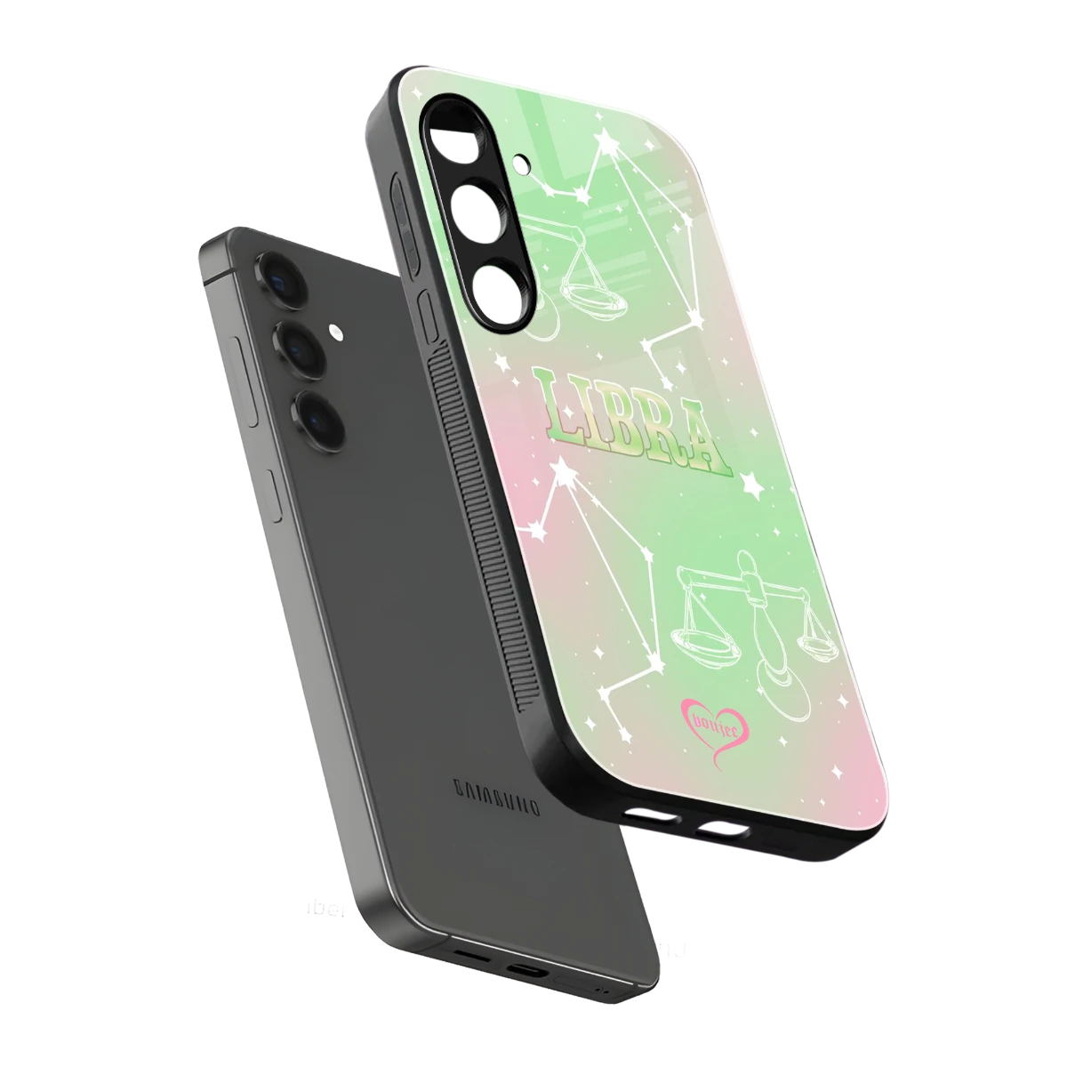 Libra Aura sleek samsung galaxy s24 plus cover with tempered glass back and TPU edges