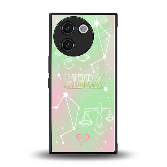 Libra Aura back phone cover | glass case for vivo v30e