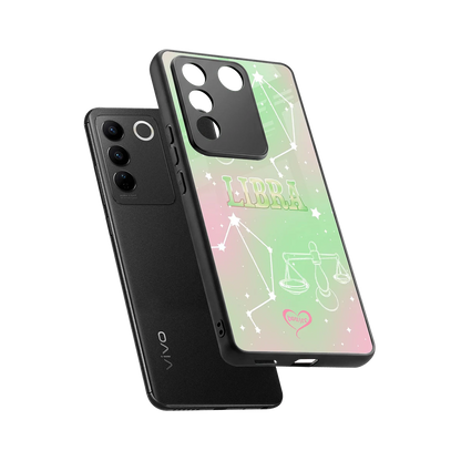 Libra Aura sleek vivo v27 5g cover with tempered glass back and TPU edges