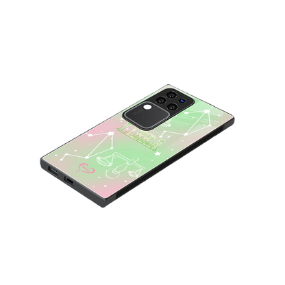 Libra Aura stylish phone case forvivo v30 pro | glossy glass and slim fit