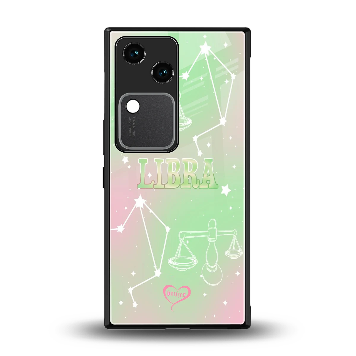 Libra Aura back phone cover | glass case for vivo v30