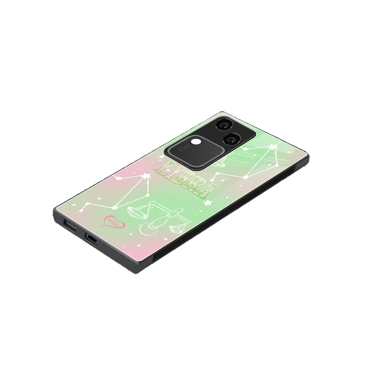 Libra Aura stylish phone case for vivo v30 | glossy glass and slim fit