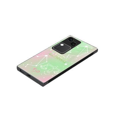 Libra Aura stylish phone case for vivo v30 | glossy glass and slim fit