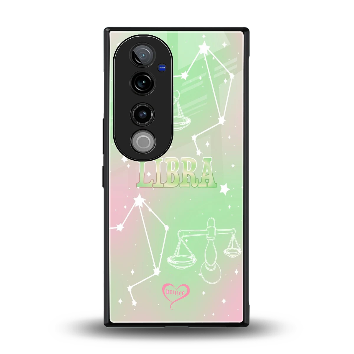 Libra Aura back phone cover | glass case for vivo v40 pro