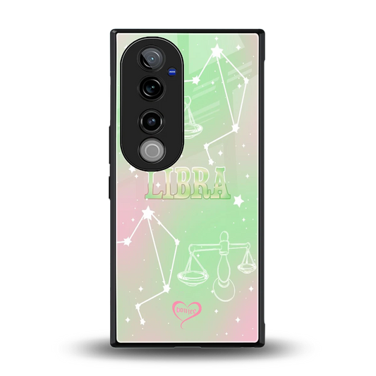 Libra Aura back phone cover | glass case for vivo v40 pro