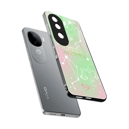 Libra Aura sleek vivo v40e cover with tempered glass back and TPU edges