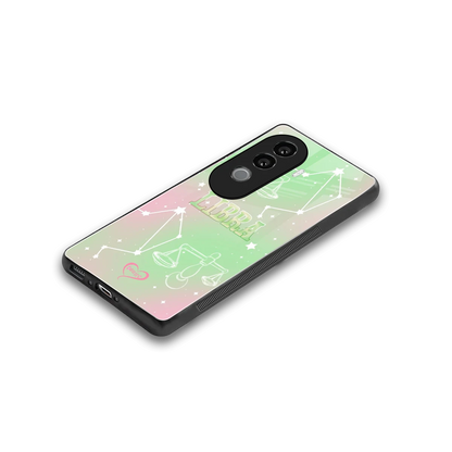 Libra Aura stylish phone case for vivo v40e | glossy glass and slim fit