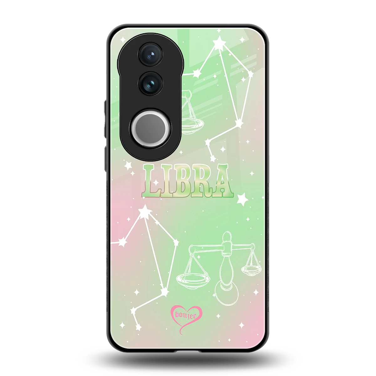 Libra Aura back phone cover | glass case for vivo v50