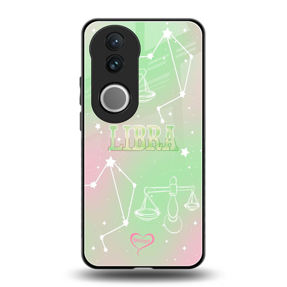 Libra Aura back phone cover | glass case for vivo v50