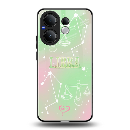 Libra Aura back phone cover | glass case for vivo v60