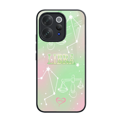 Libra Aura back phone cover | glass case for vivo v70