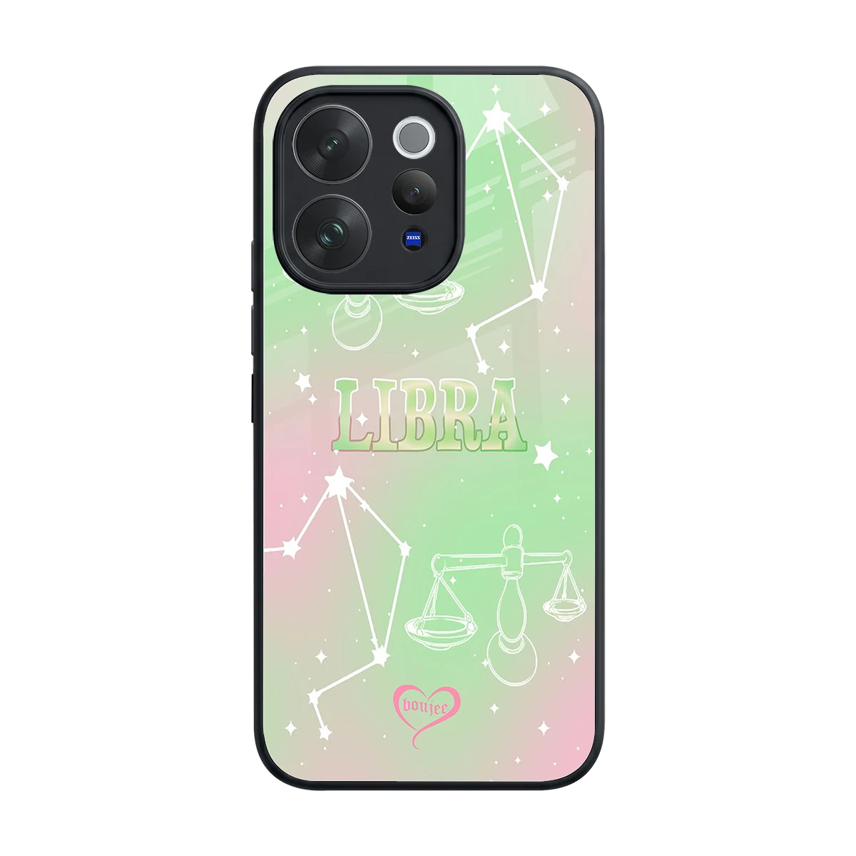 Libra Aura back phone cover | glass case for vivo v70 elite