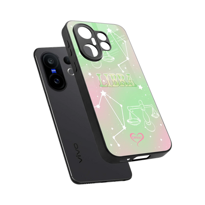 Libra Aura sleek vivo x200 fe cover with tempered glass back and TPU edges