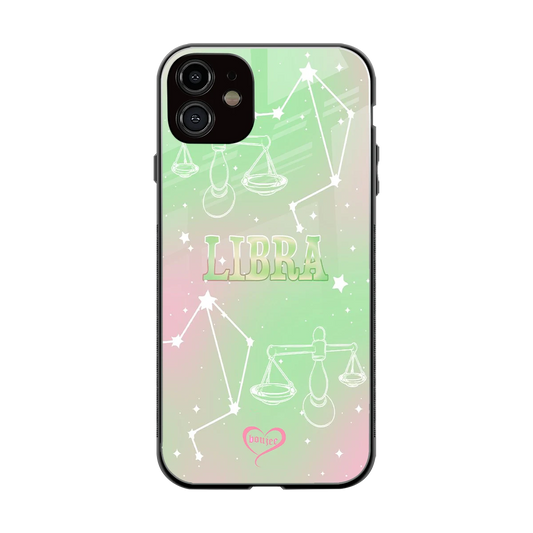 Libra Aura back phone cover | glass case for iphone 12