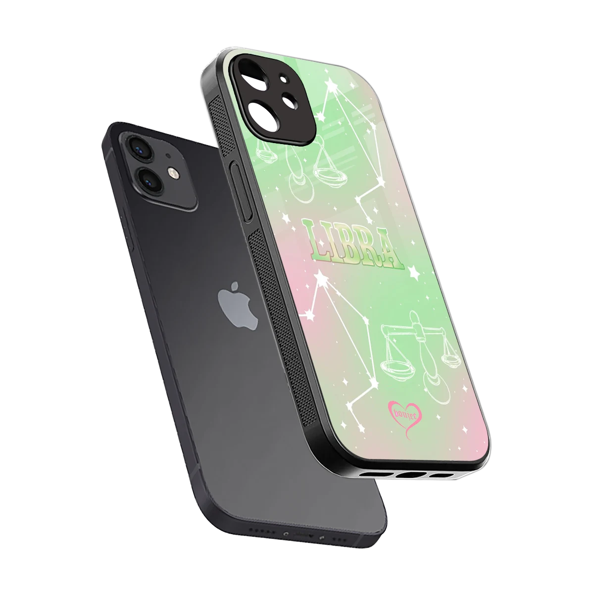 Libra Aura sleek iphone 11 cover with tempered glass back and TPU edges