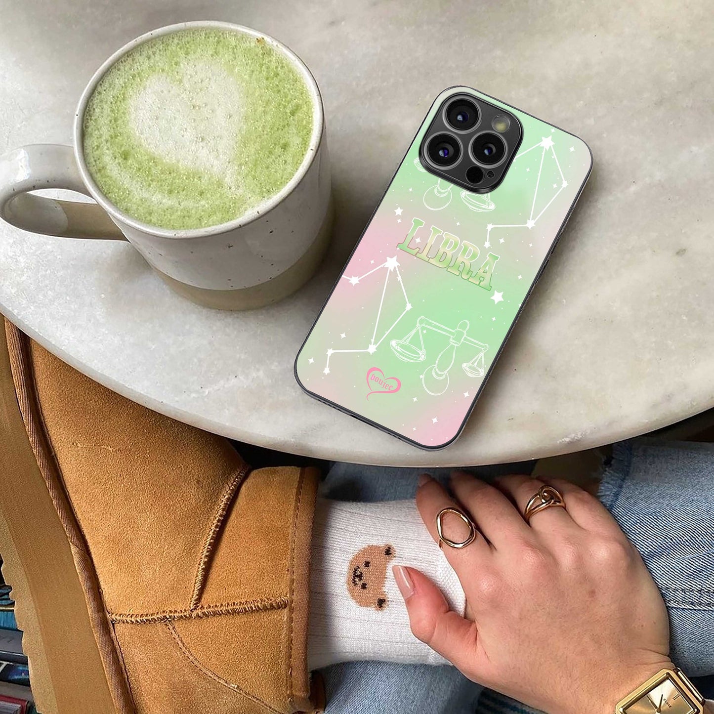 Libra Aura Phone Case for Iphone 16 | Glass Case