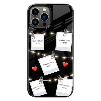 Polaroid Personalised Glass Phone Case