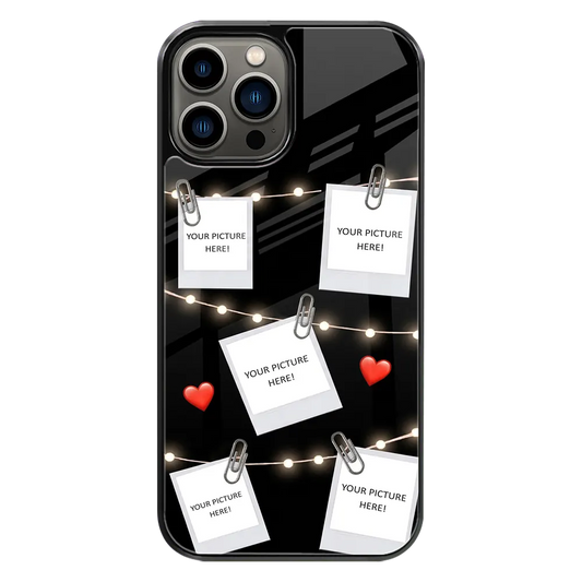 Polaroid Personalised Glass Phone Case