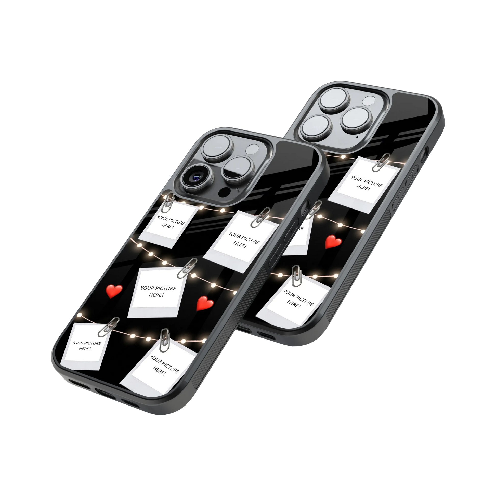 Polaroid Personalised Glass Phone Case