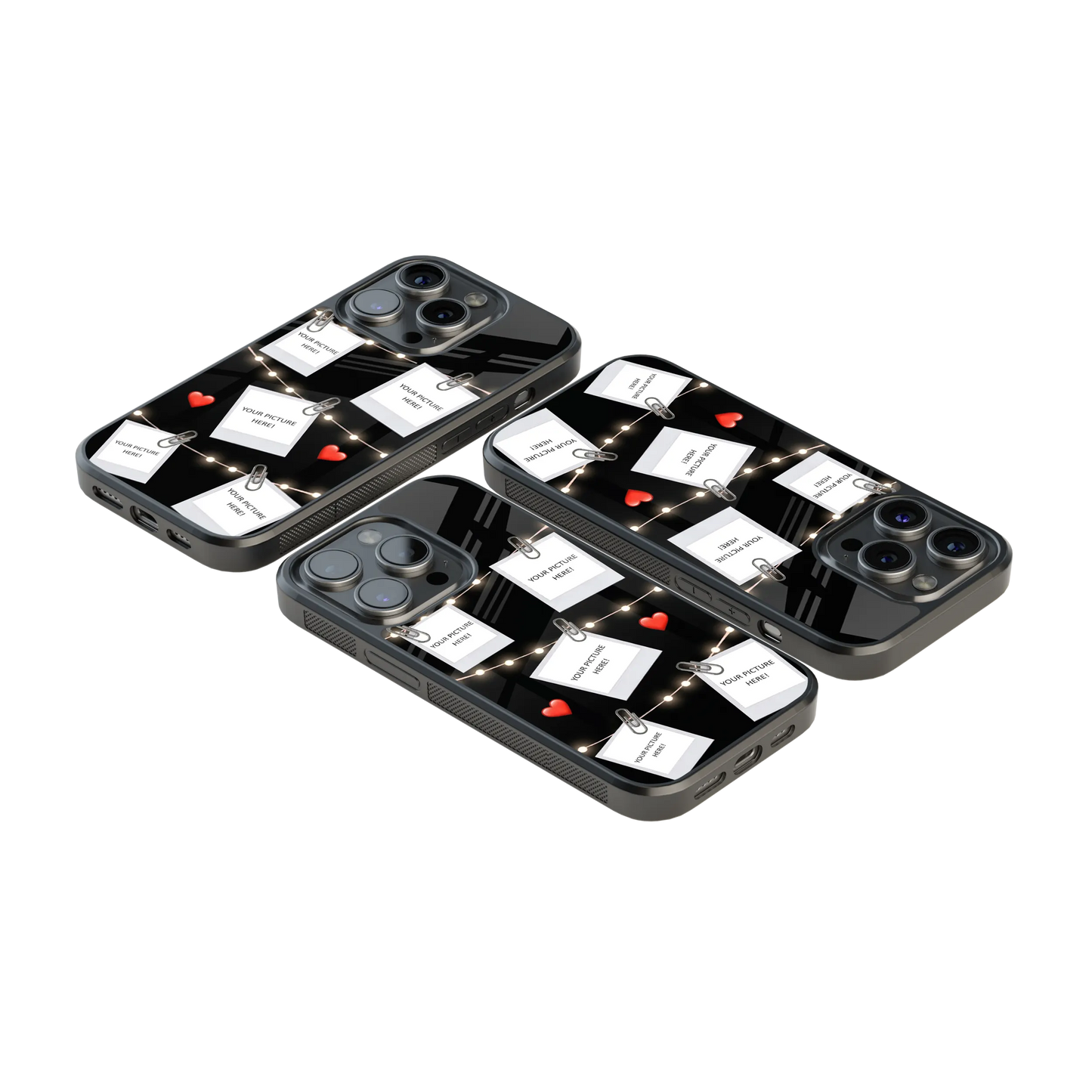 Polaroid Personalised Glass Phone Case