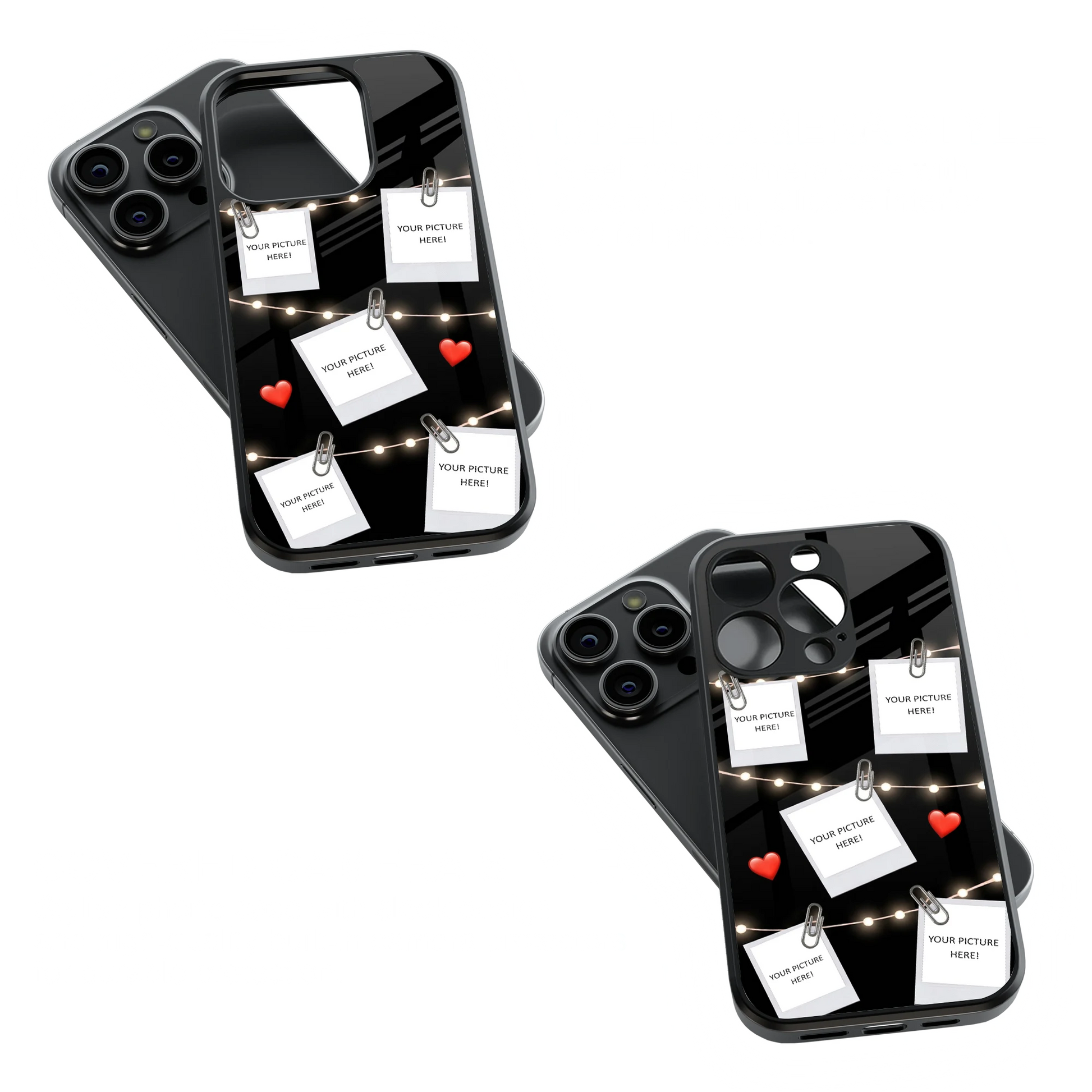 Polaroid Personalised Glass Phone Case