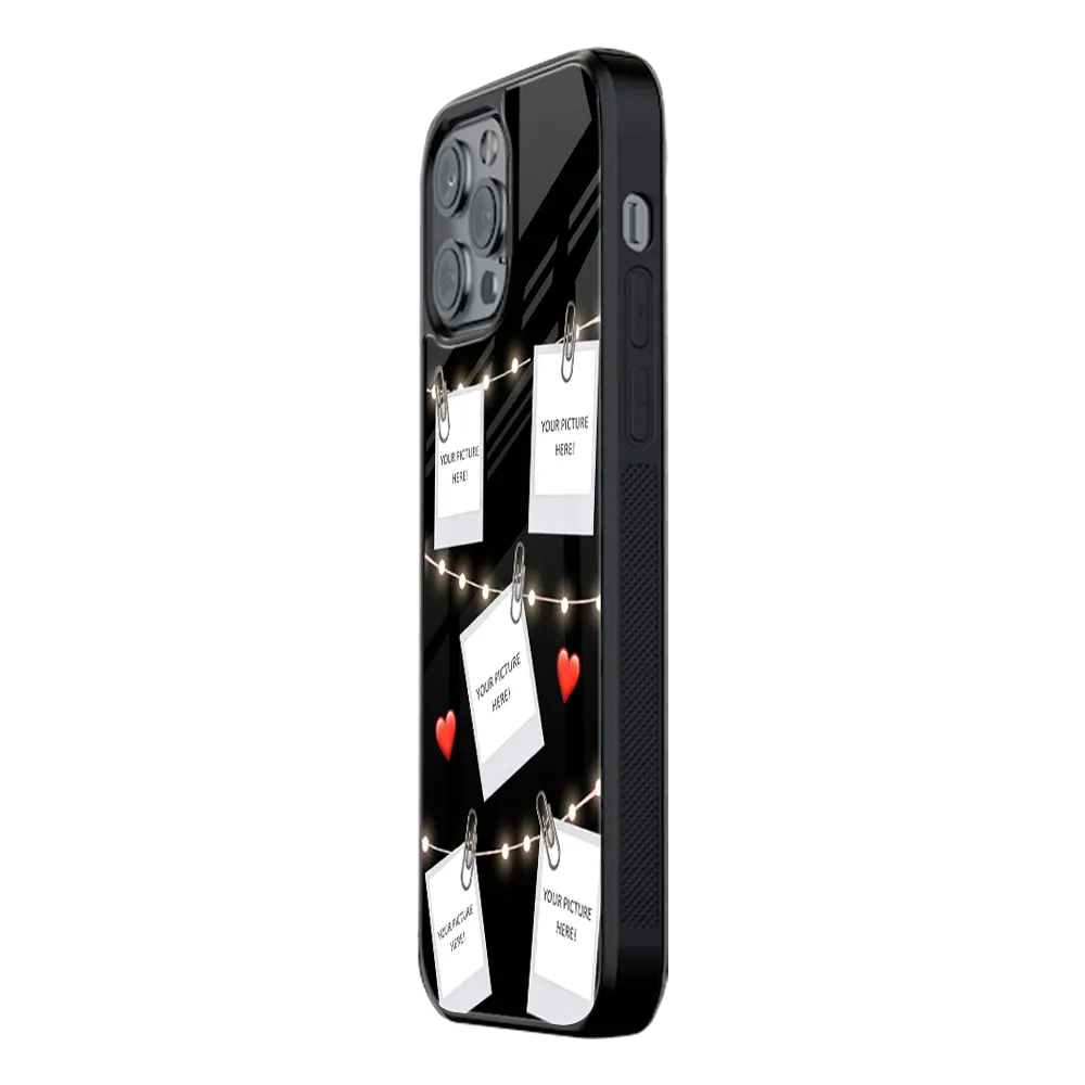 Polaroid Personalised Glass Phone Case