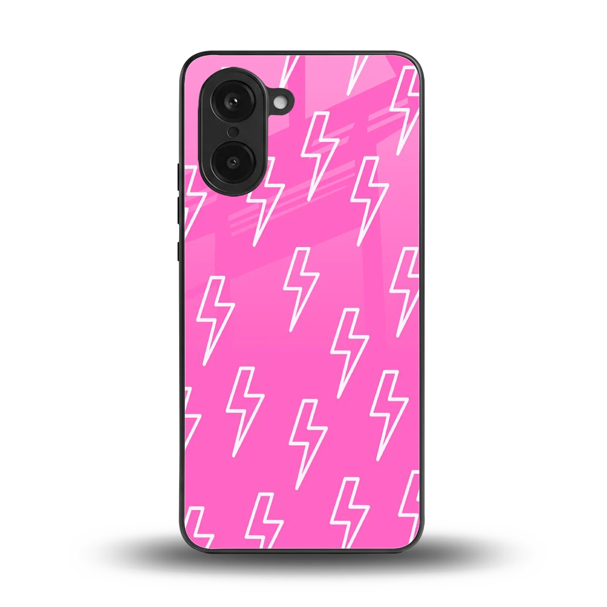 Lightning Pink back phone cover | glass case for oneplus nord ce5 5g