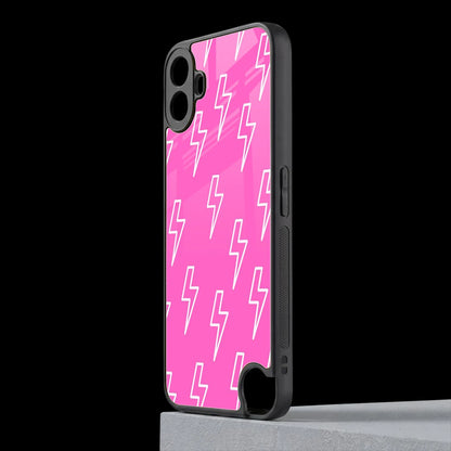 Lightning Pink cmf nothing phone 1 mobile cover | shockproof glass phone case