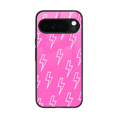 Lightning Pink back phone cover | glass case for google pixel 10 pro xl